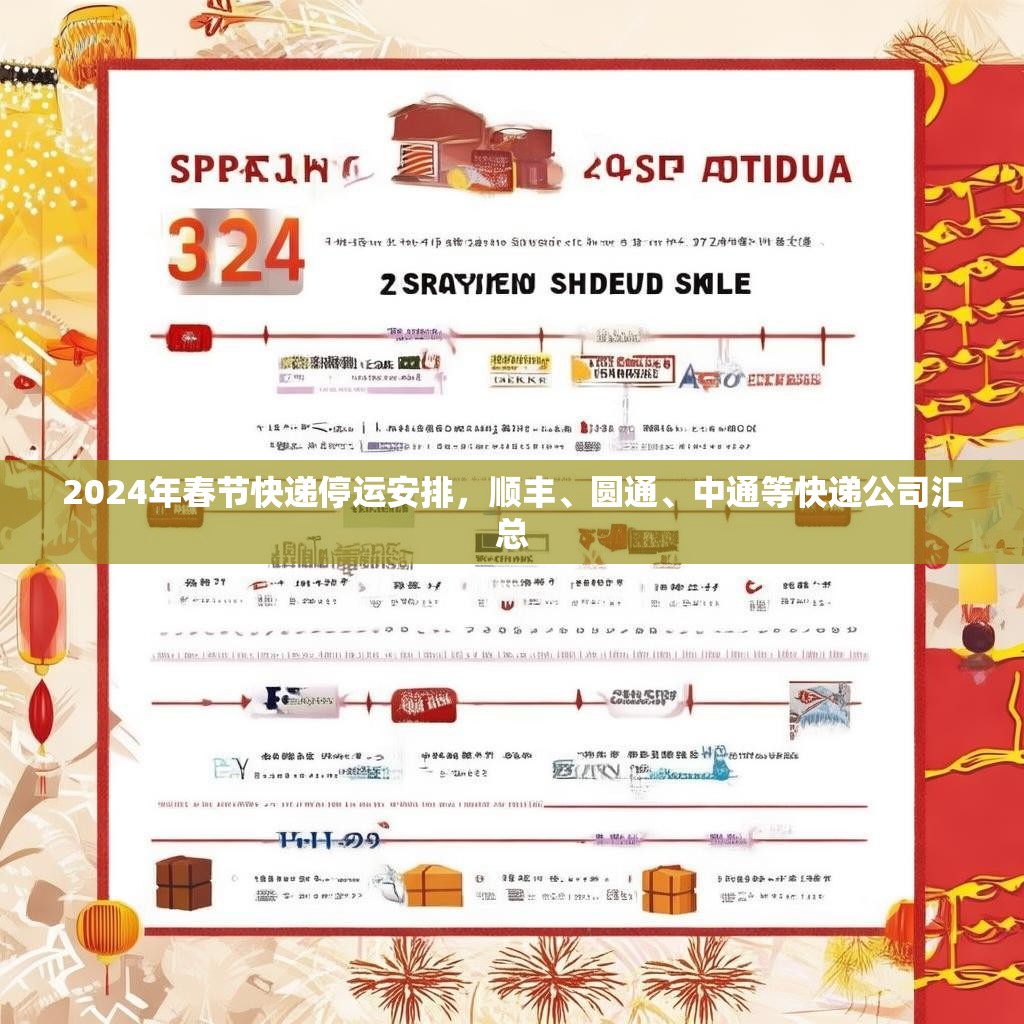 2024年春节快递停运安排，顺丰、圆通、中通等快递公司汇总