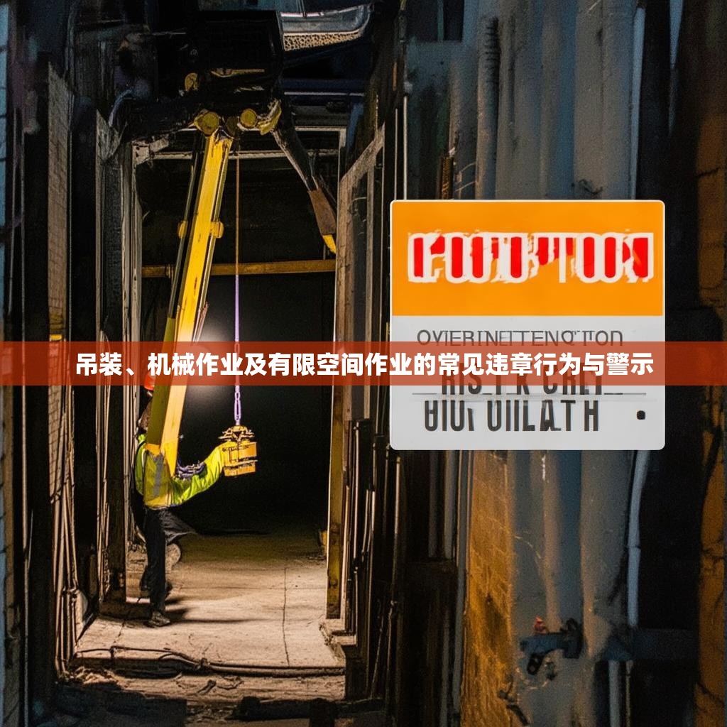 吊装、机械作业及有限空间作业的常见违章行为与警示