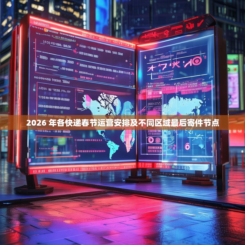 2026 年各快递春节运营安排及不同区域最后寄件节点