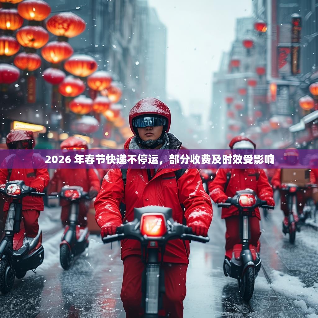 2026 年春节快递不停运，部分收费及时效受影响