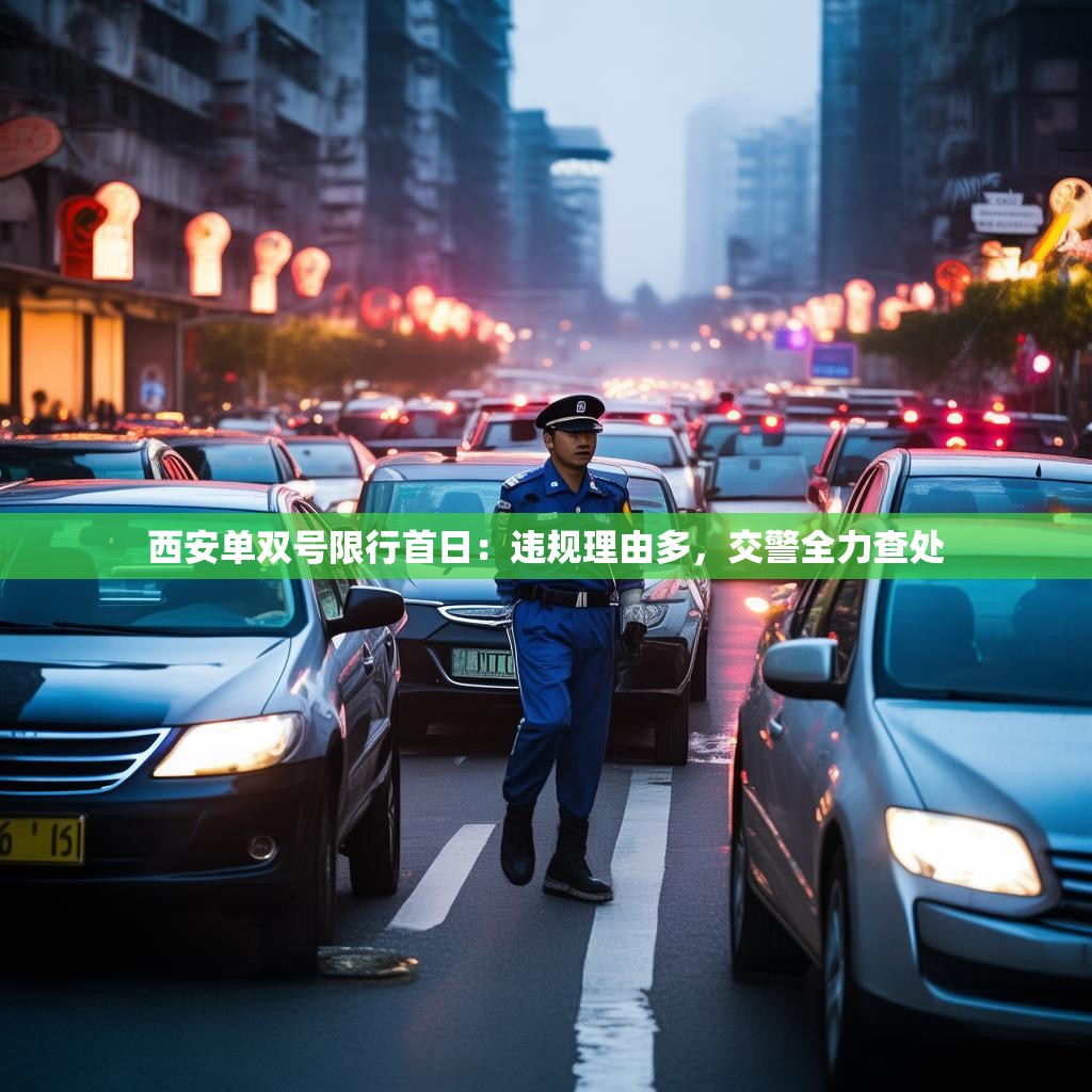 西安单双号限行首日：违规理由多，交警全力查处