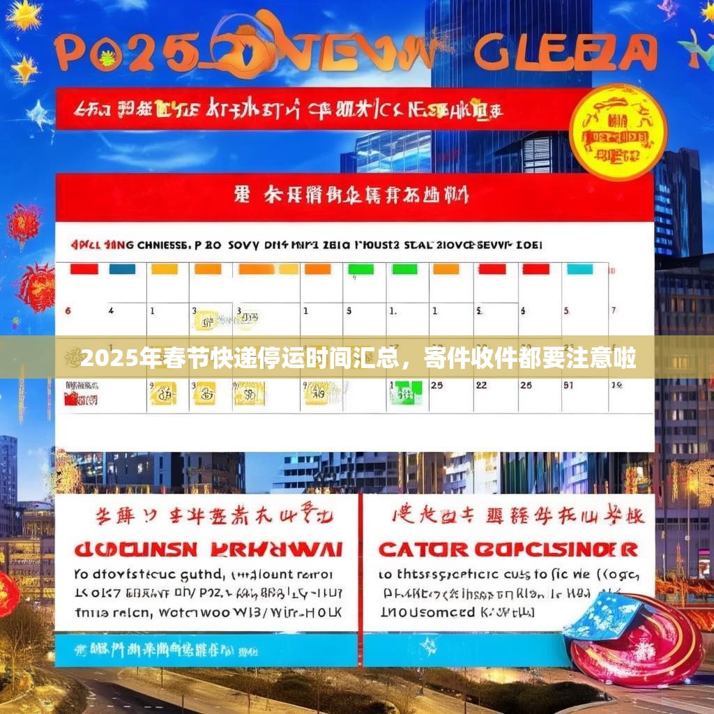 2025年春节快递停运时间汇总，寄件收件都要注意啦