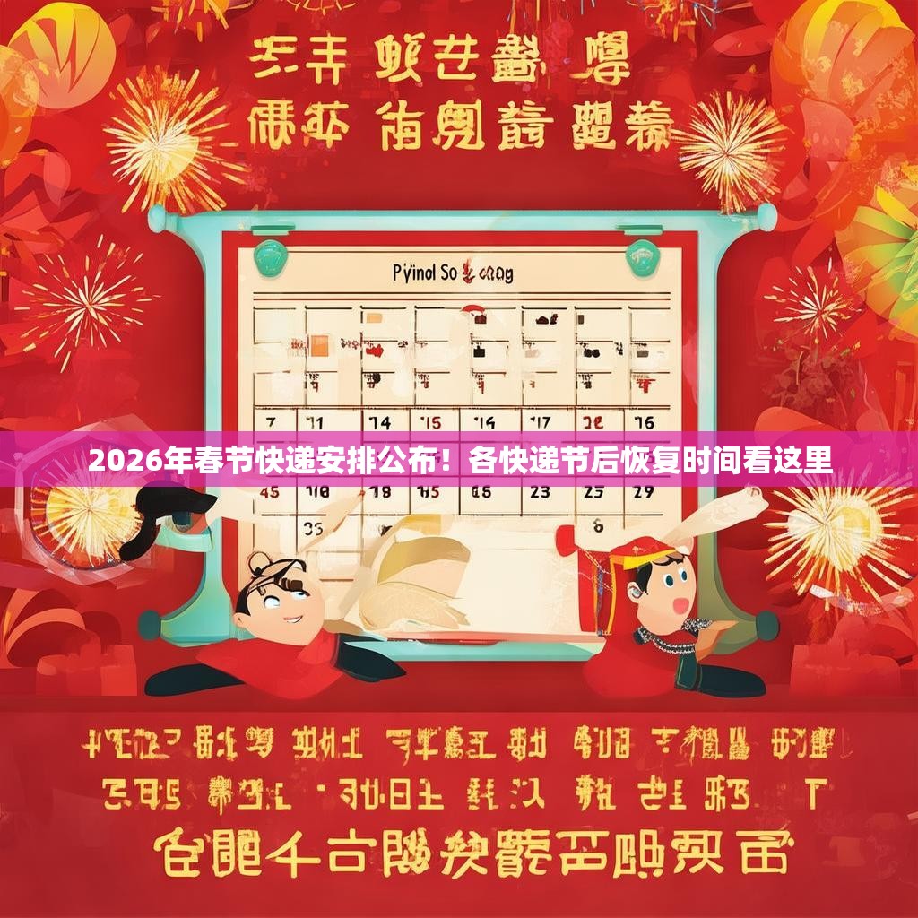 2026年春节快递安排公布!各快递节后恢复时间看这里