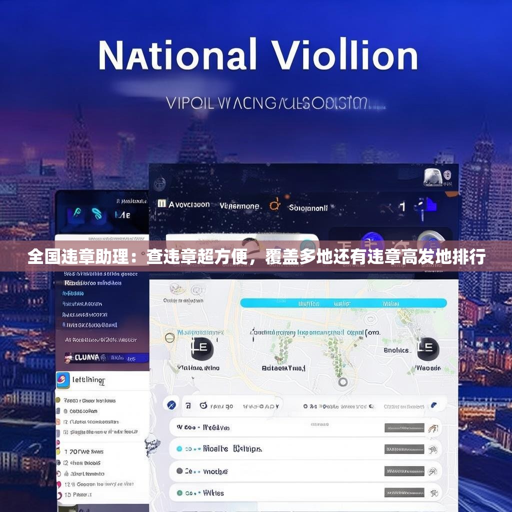 全国违章助理:查违章超方便,覆盖多地还有违章高发地排行