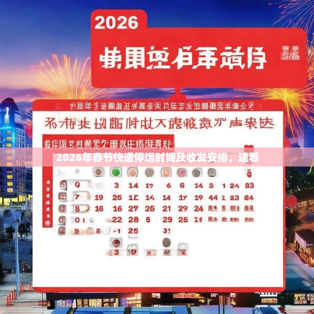 2026年春节快递停运时间及收发安排,速看