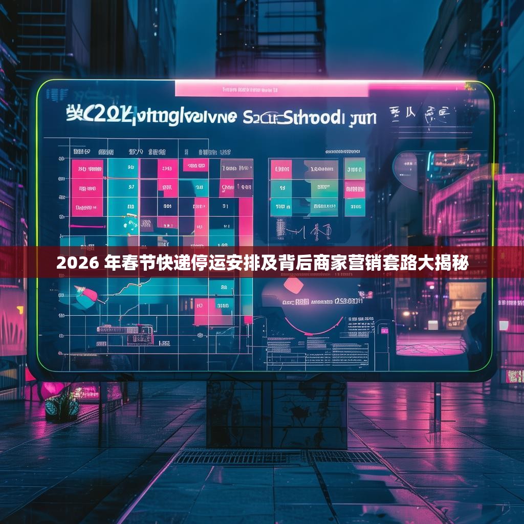 2026 年春节快递停运安排及背后商家营销套路大揭秘