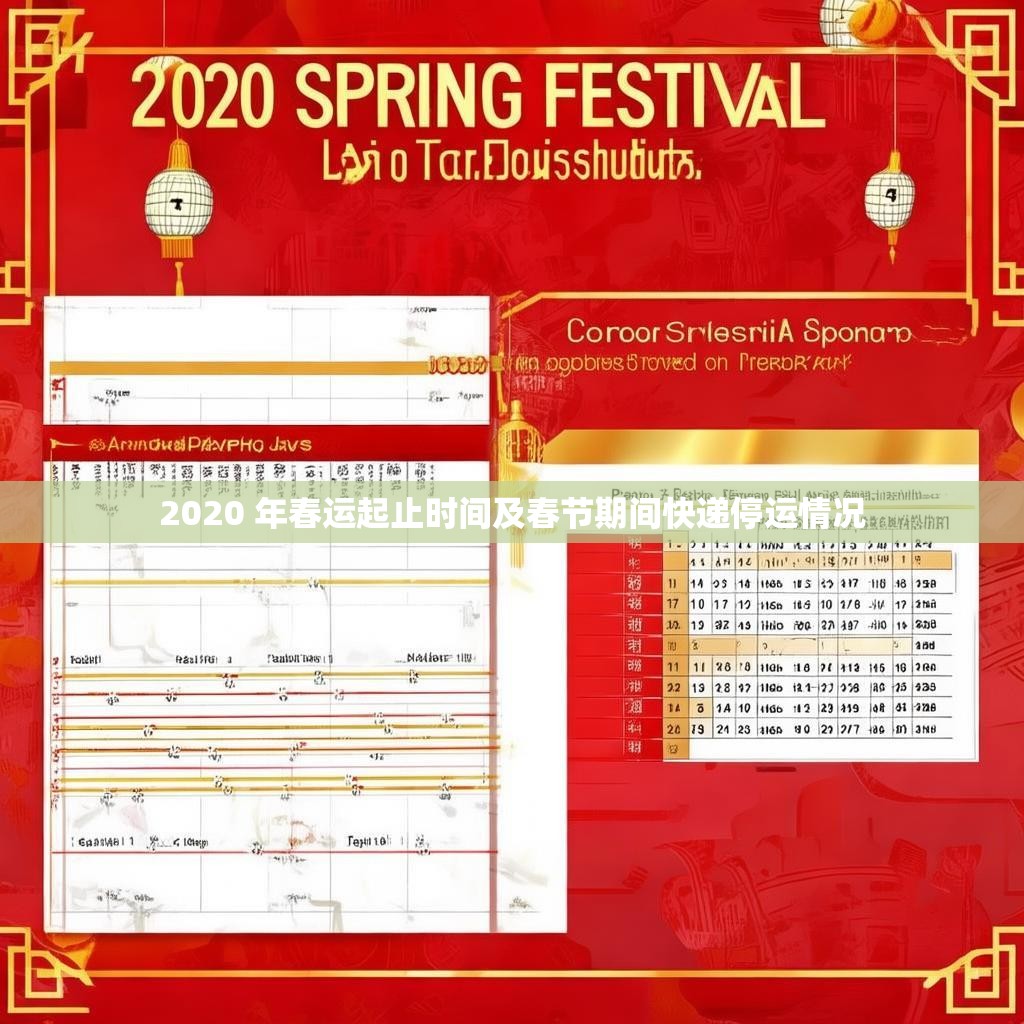 2020 年春运起止时间及春节期间快递停运情况
