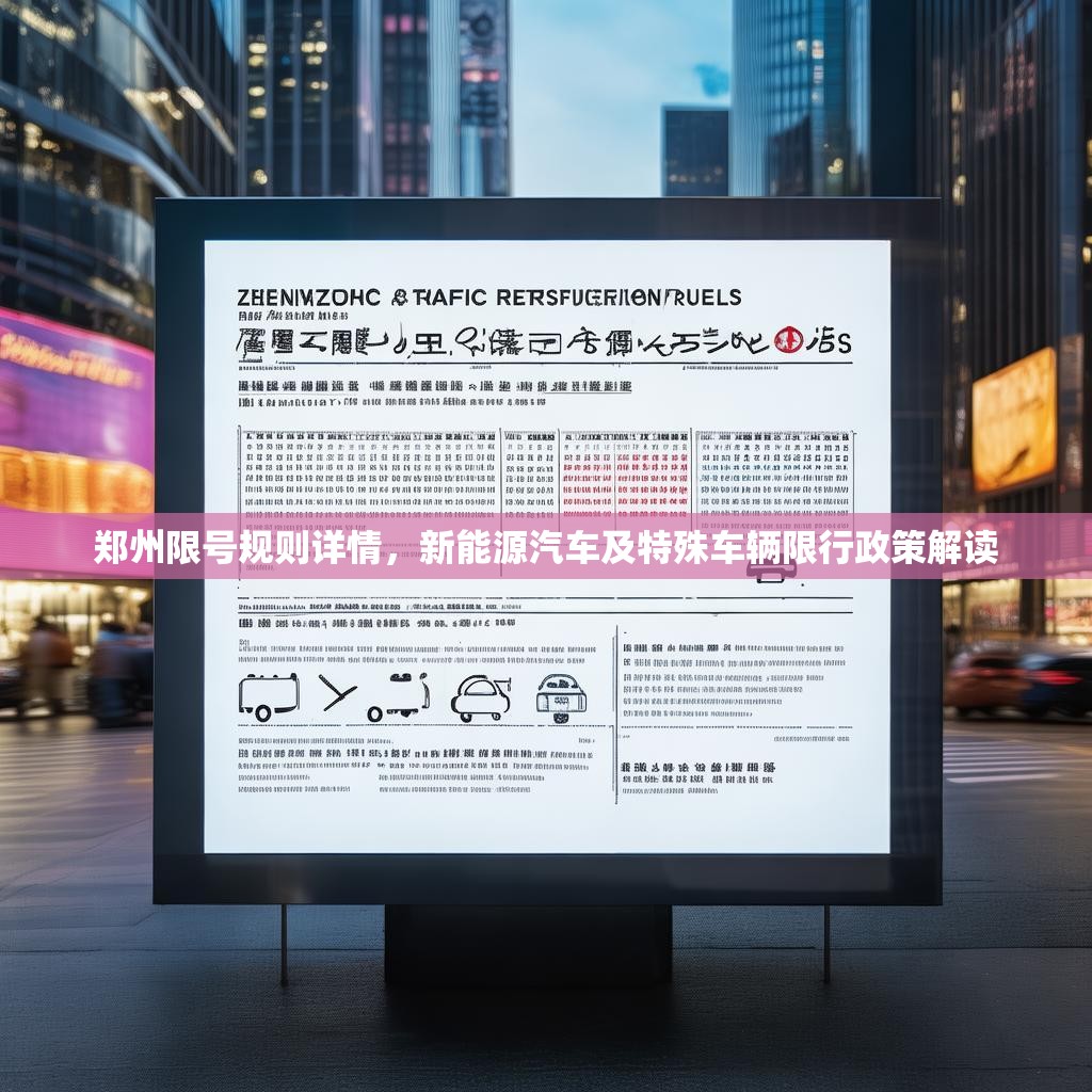 郑州限号规则详情,新能源汽车及特殊车辆限行政策解读