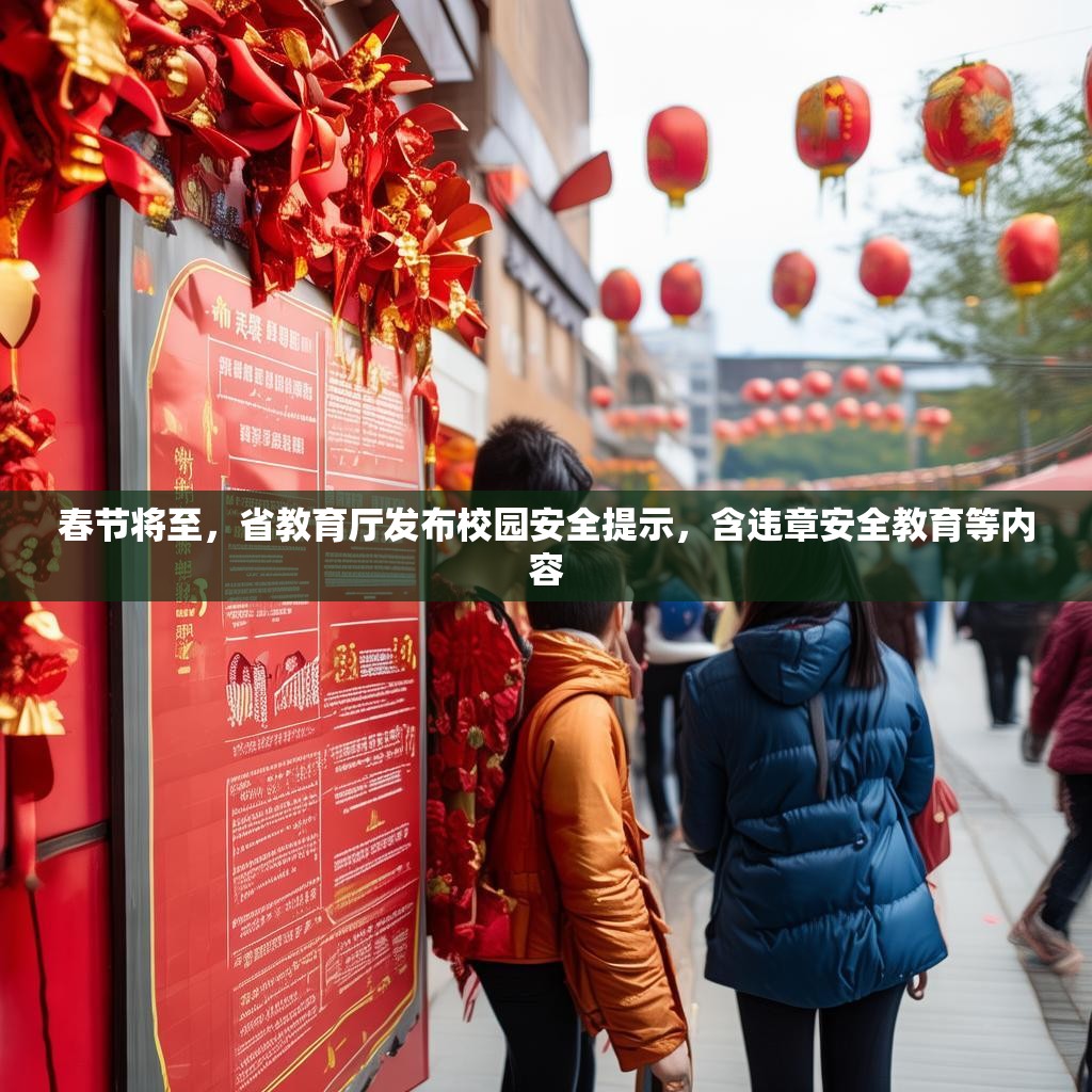 春节将至,省教育厅发布校园安全提示,含违章安全教育等内容