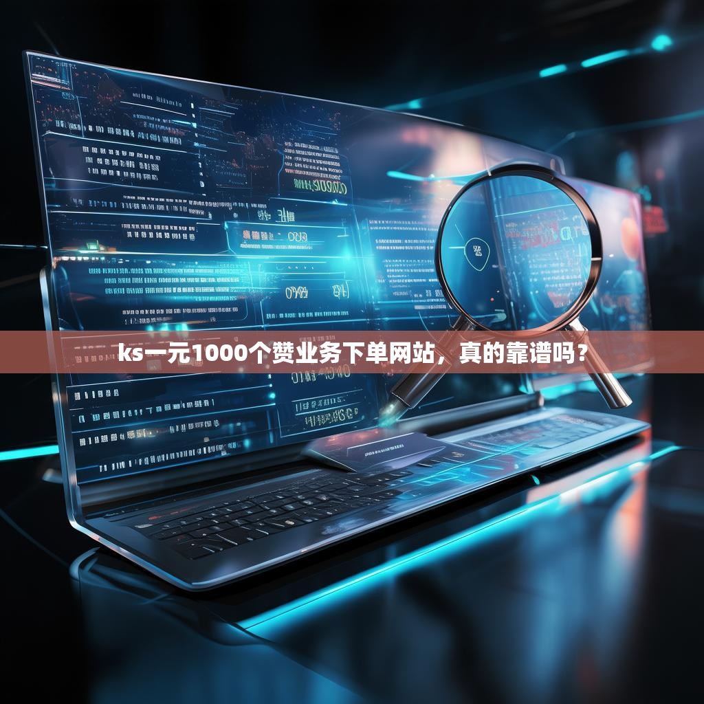 ks一元1000个赞业务下单网站，真的靠谱吗？