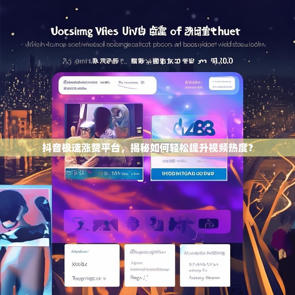 抖音极速涨赞平台，揭秘如何轻松提升视频热度？