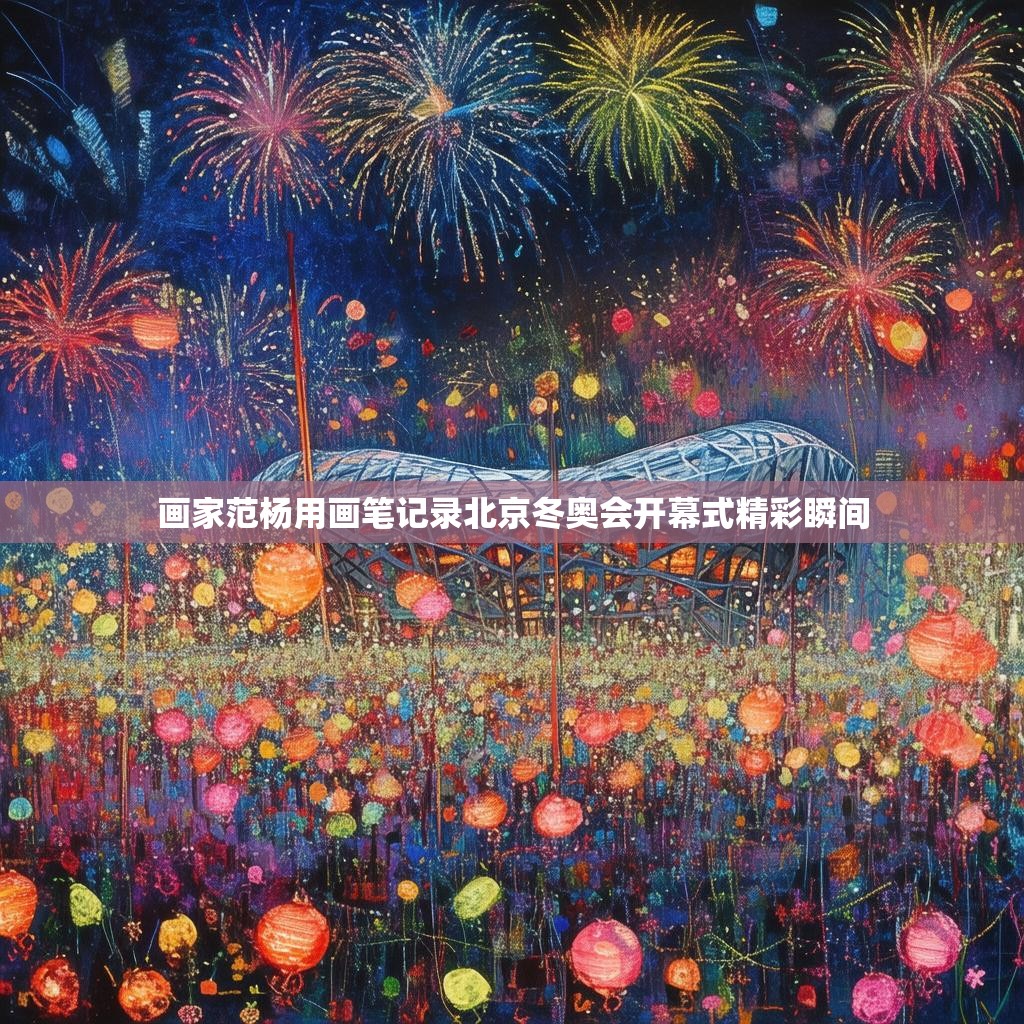 画家范杨用画笔记录北京冬奥会开幕式精彩瞬间