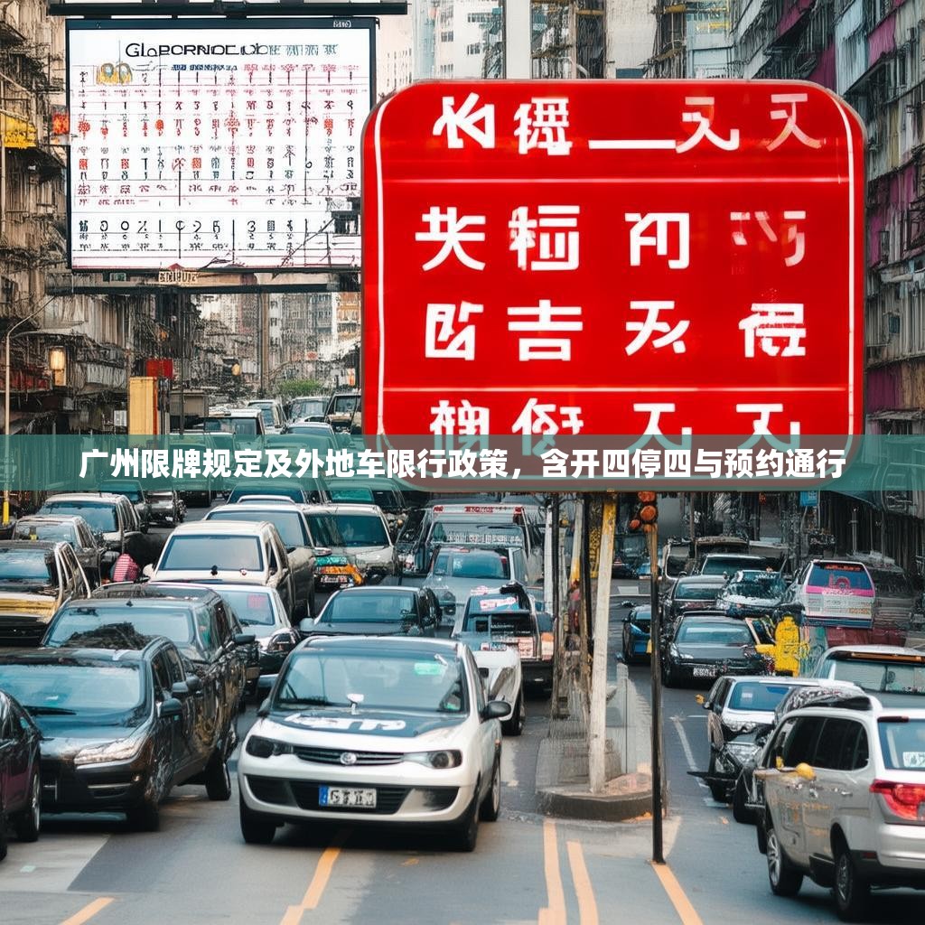 广州限牌规定及外地车限行政策,含开四停四与预约通行