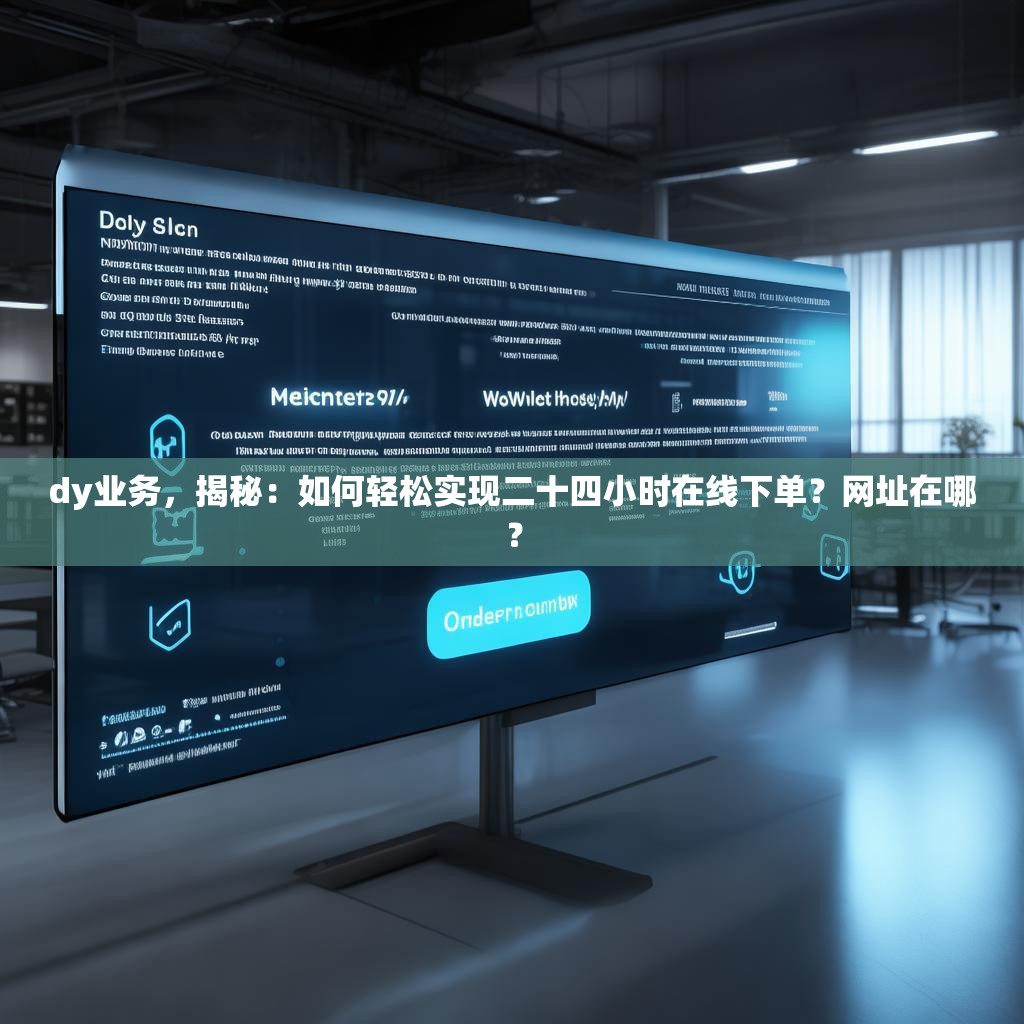 dy业务，揭秘：如何轻松实现二十四小时在线下单？网址在哪？