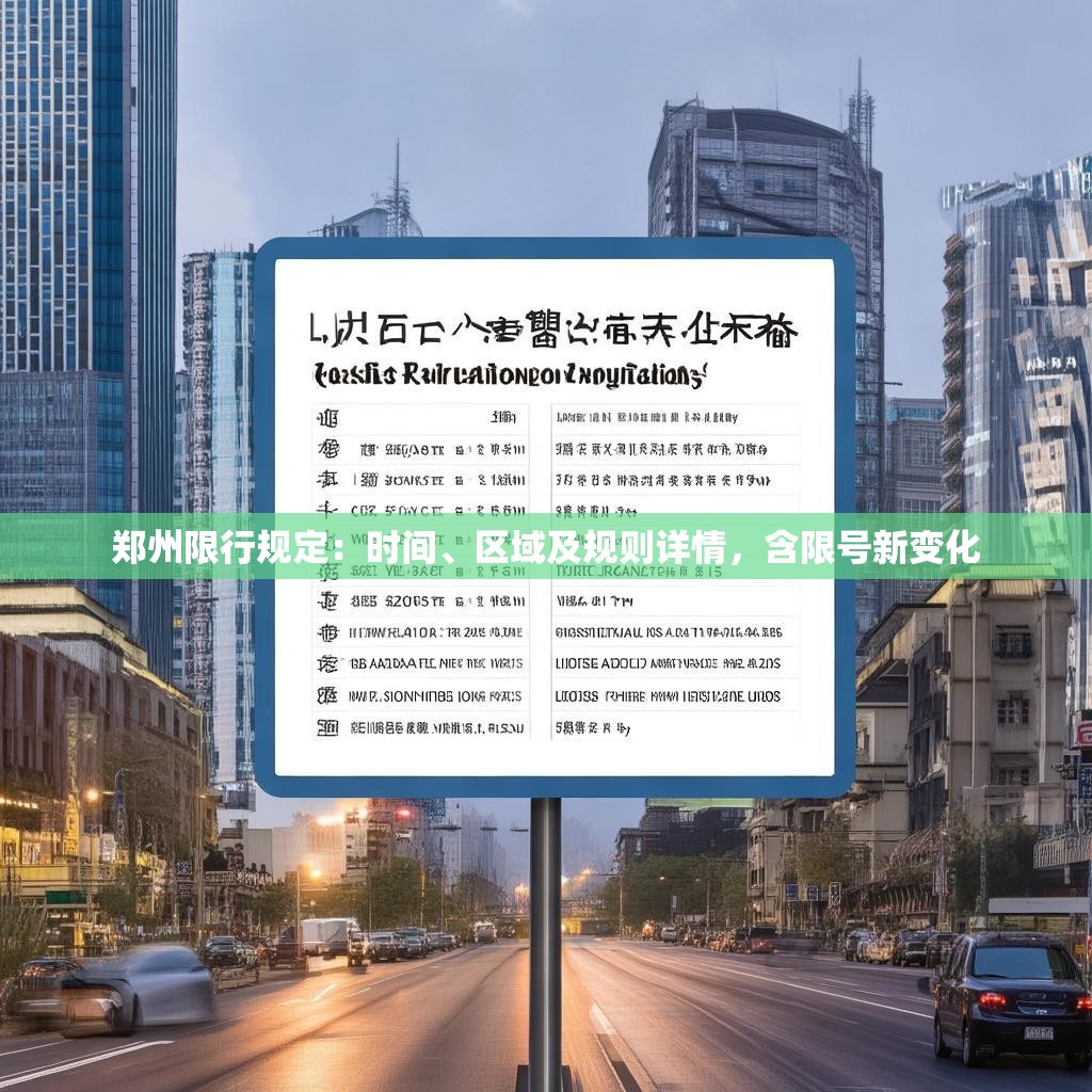 郑州限行规定：时间、区域及规则详情，含限号新变化