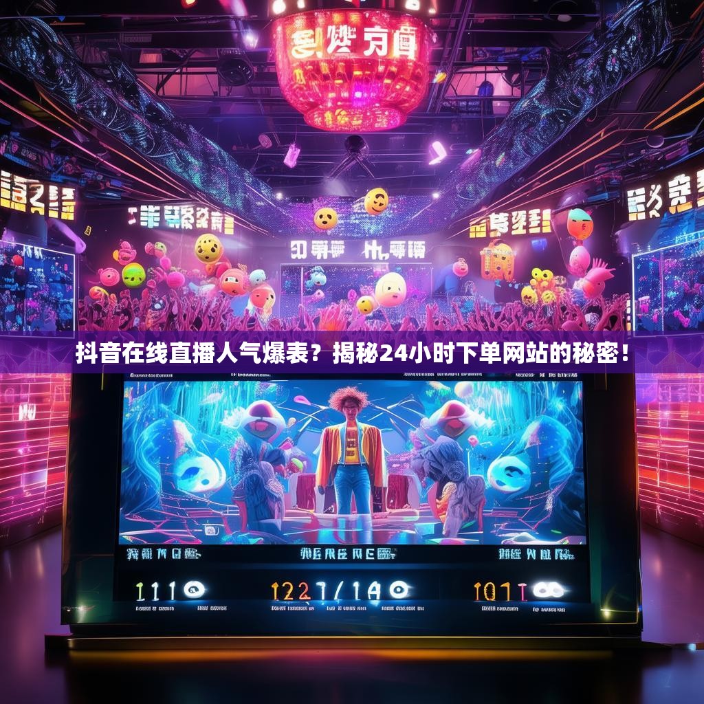 抖音在线直播人气爆表？揭秘24小时下单网站的秘密！