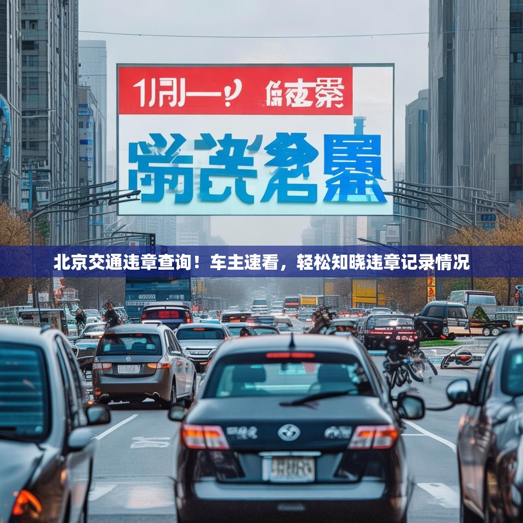 北京交通违章查询！车主速看，轻松知晓违章记录情况
