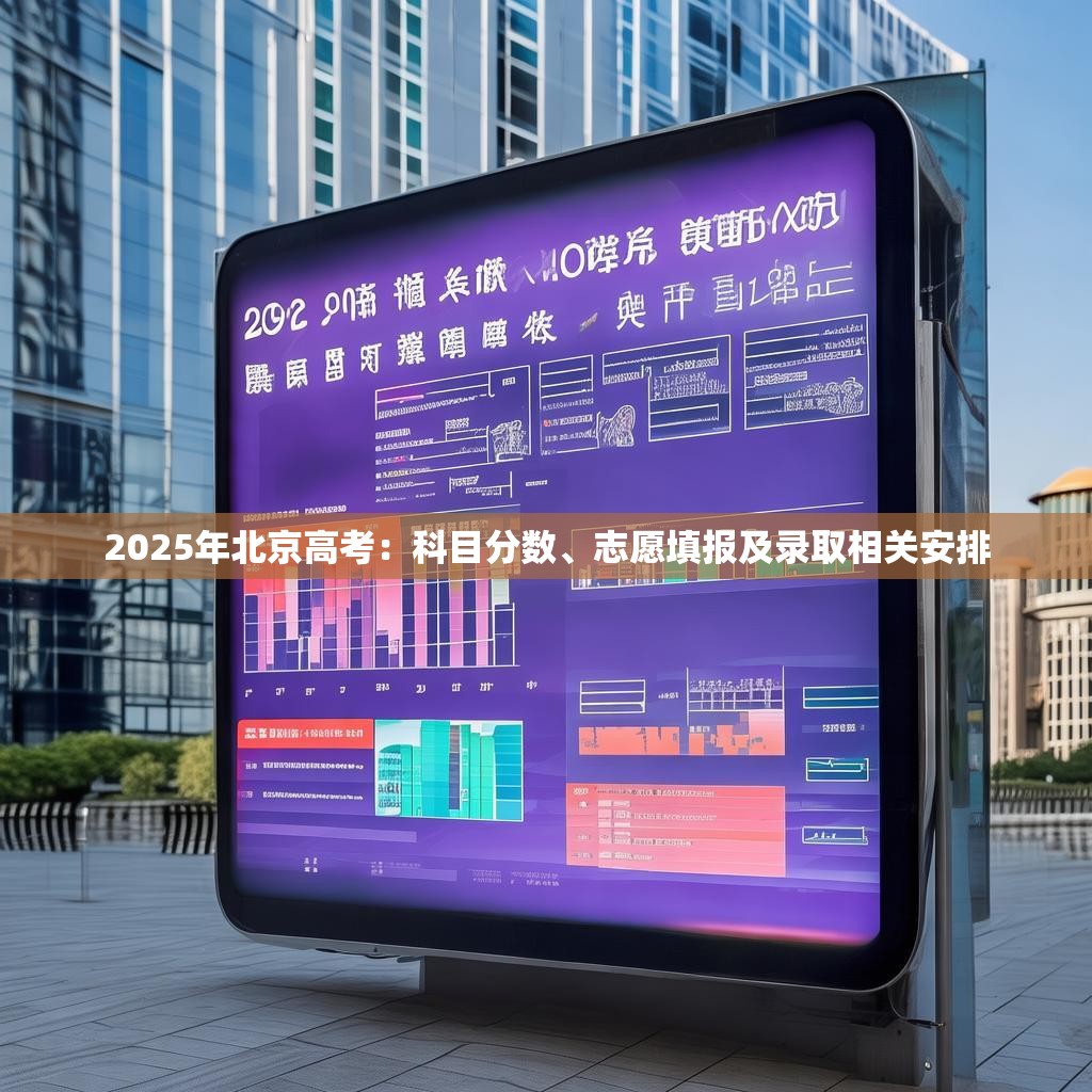 2025年北京高考：科目分数、志愿填报及录取相关安排