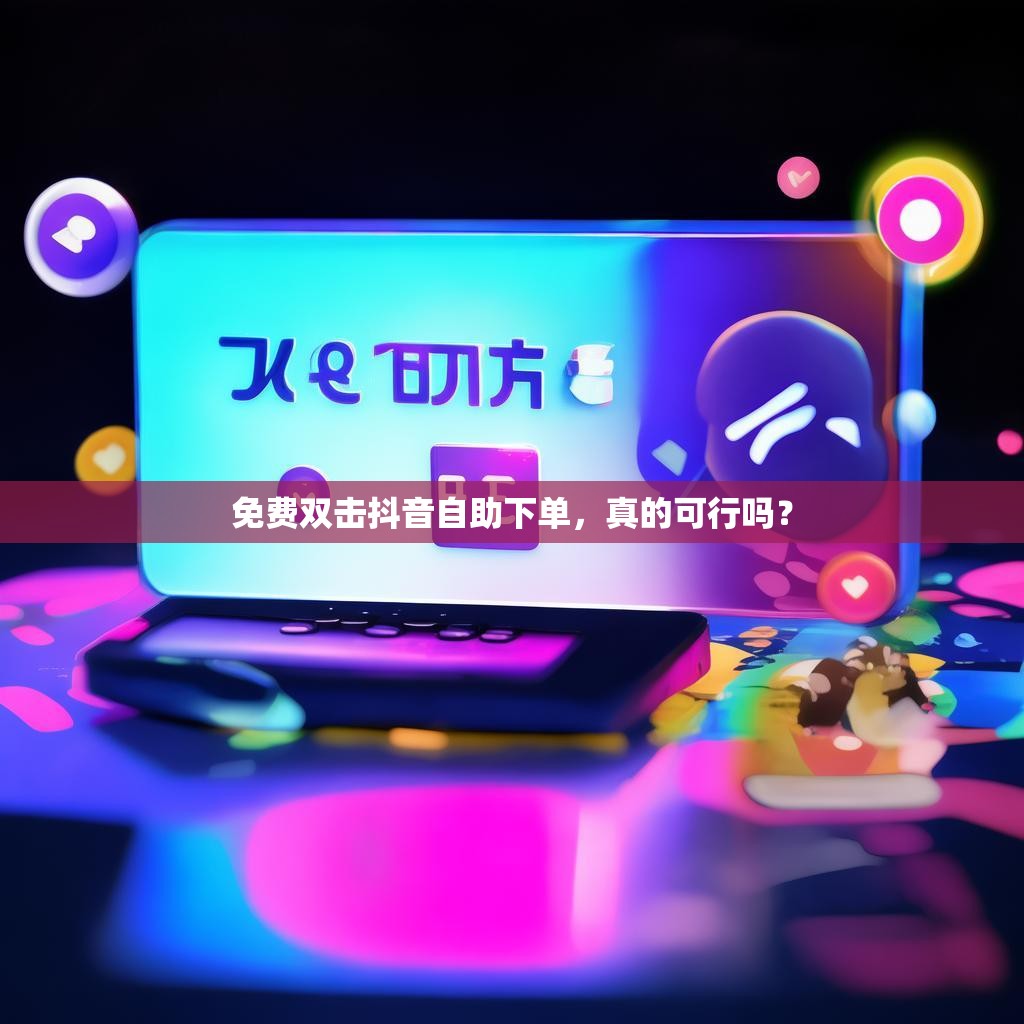 免费双击抖音自助下单，真的可行吗？