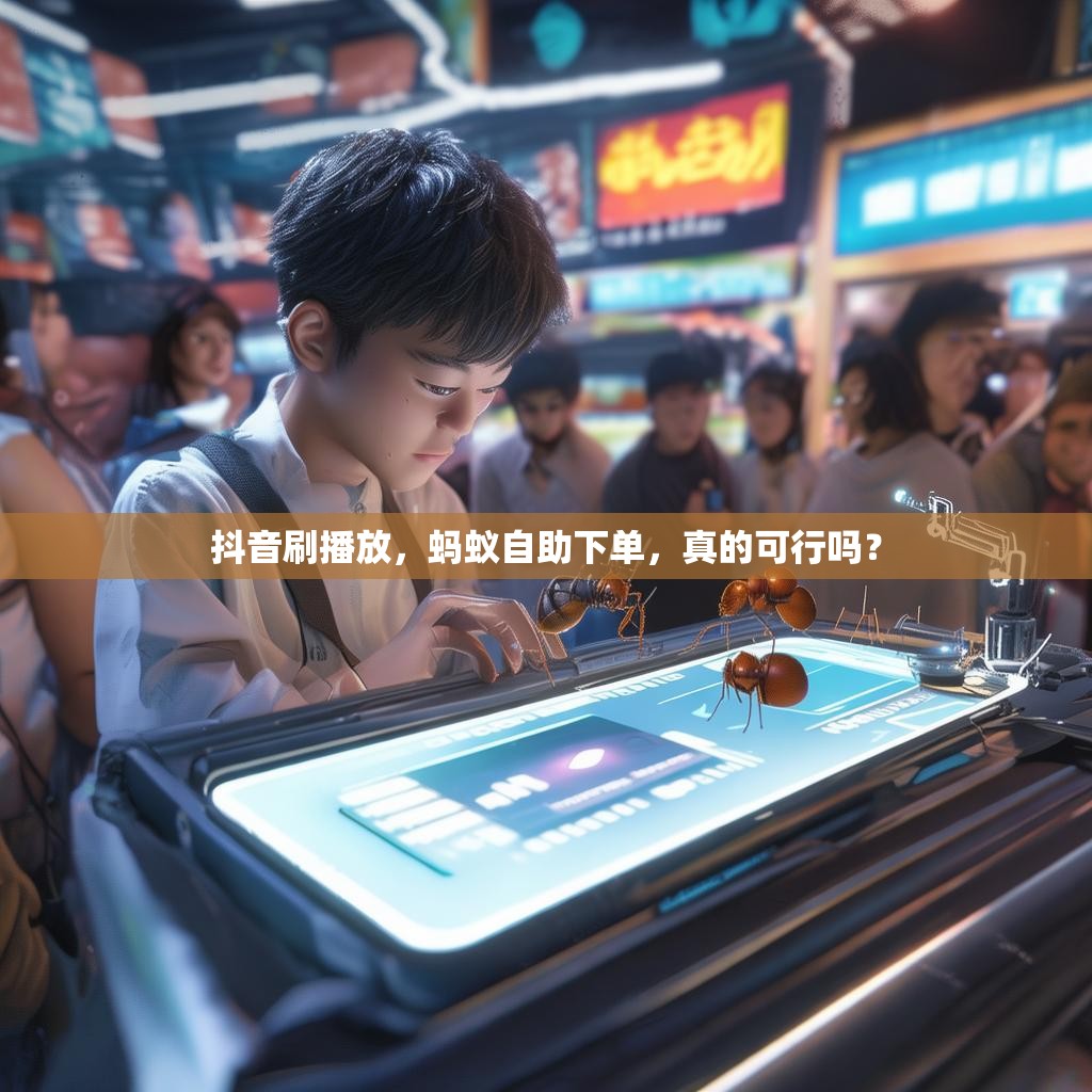 抖音刷播放，蚂蚁自助下单，真的可行吗？