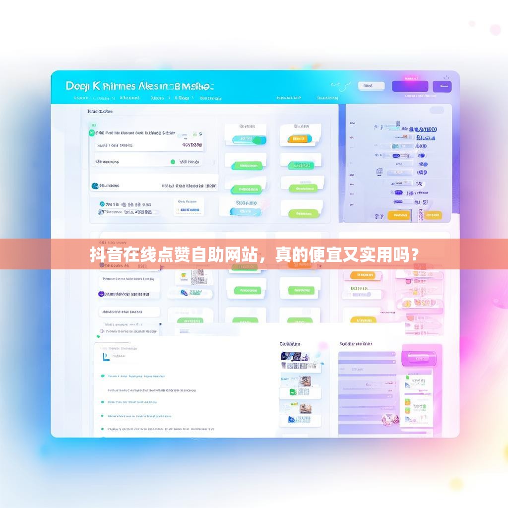 抖音在线点赞自助网站，真的便宜又实用吗？