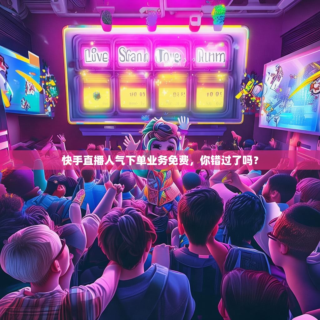 快手直播人气下单业务免费，你错过了吗？