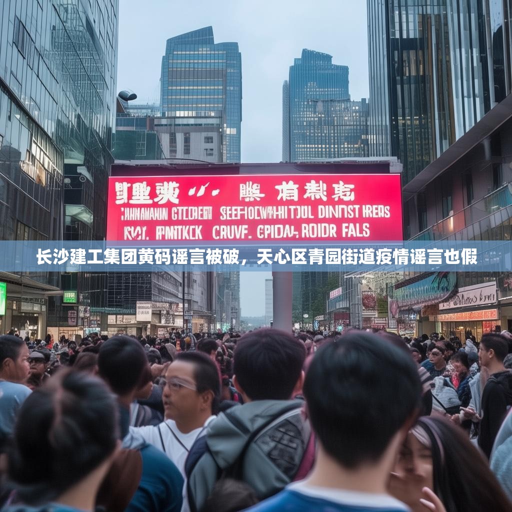 长沙建工集团黄码谣言被破，天心区青园街道疫情谣言也假