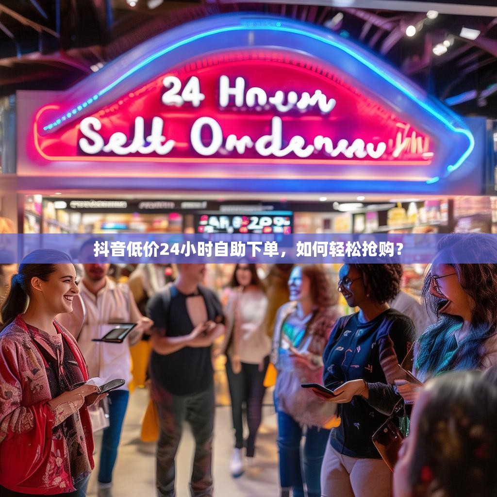 抖音低价24小时自助下单，如何轻松抢购？