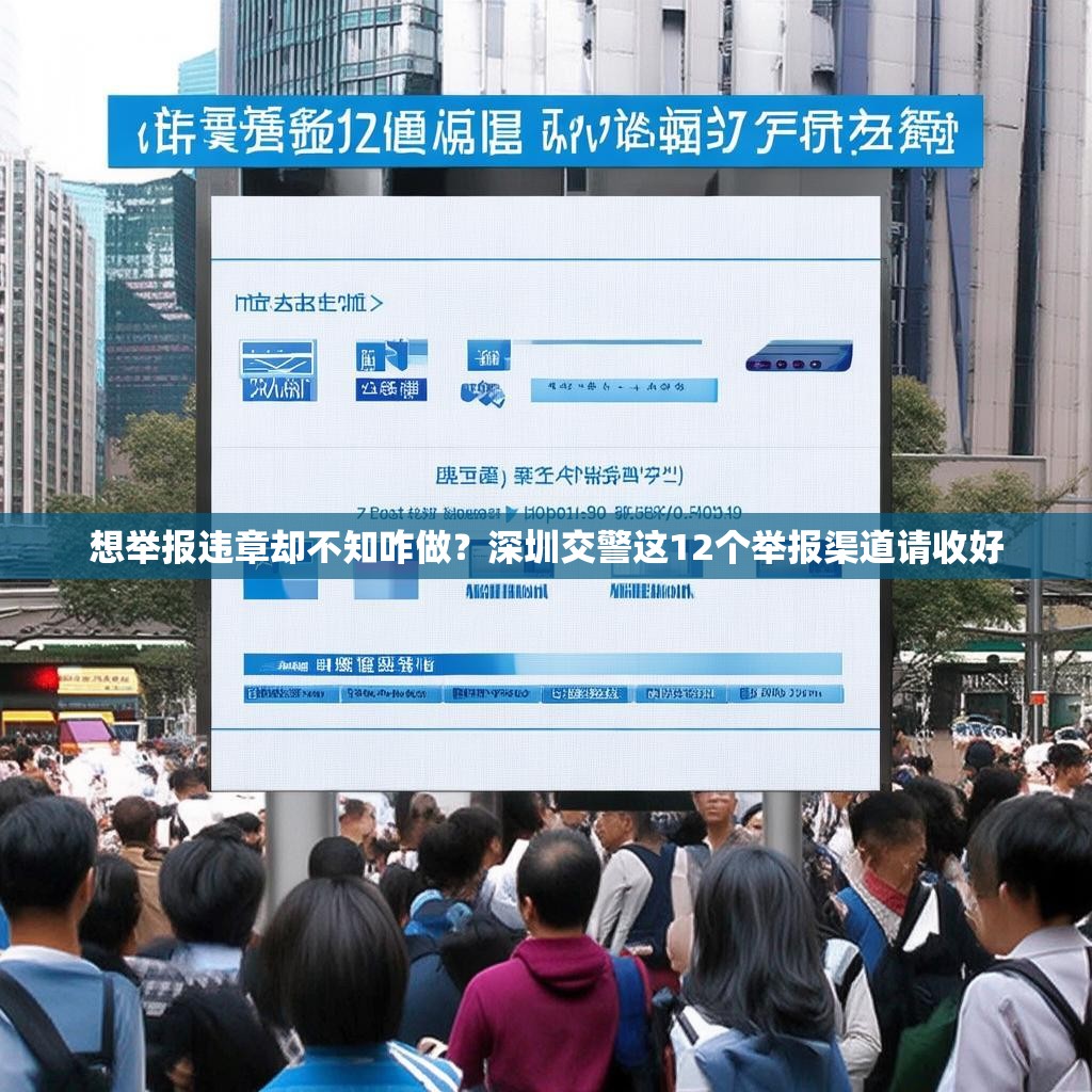 想举报违章却不知咋做?深圳交警这12个举报渠道请收好