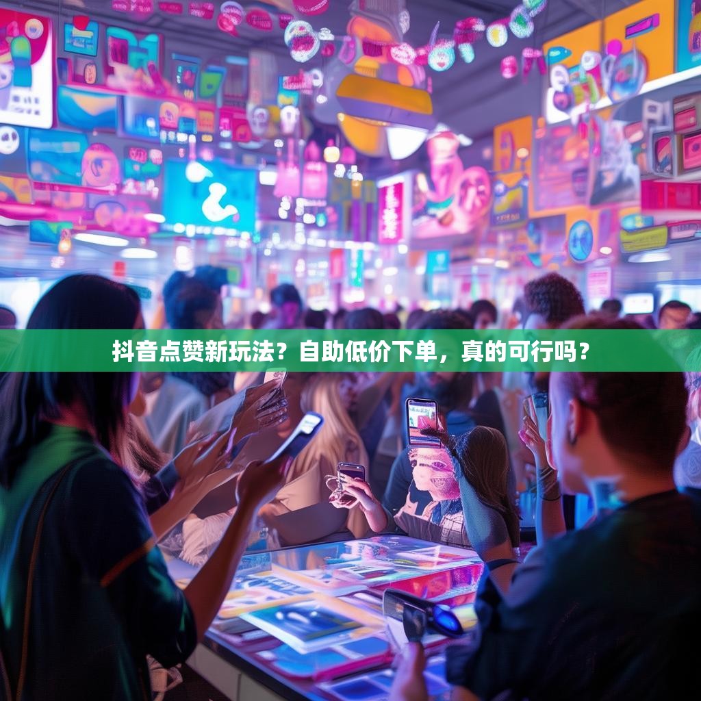 抖音点赞新玩法？自助低价下单，真的可行吗？