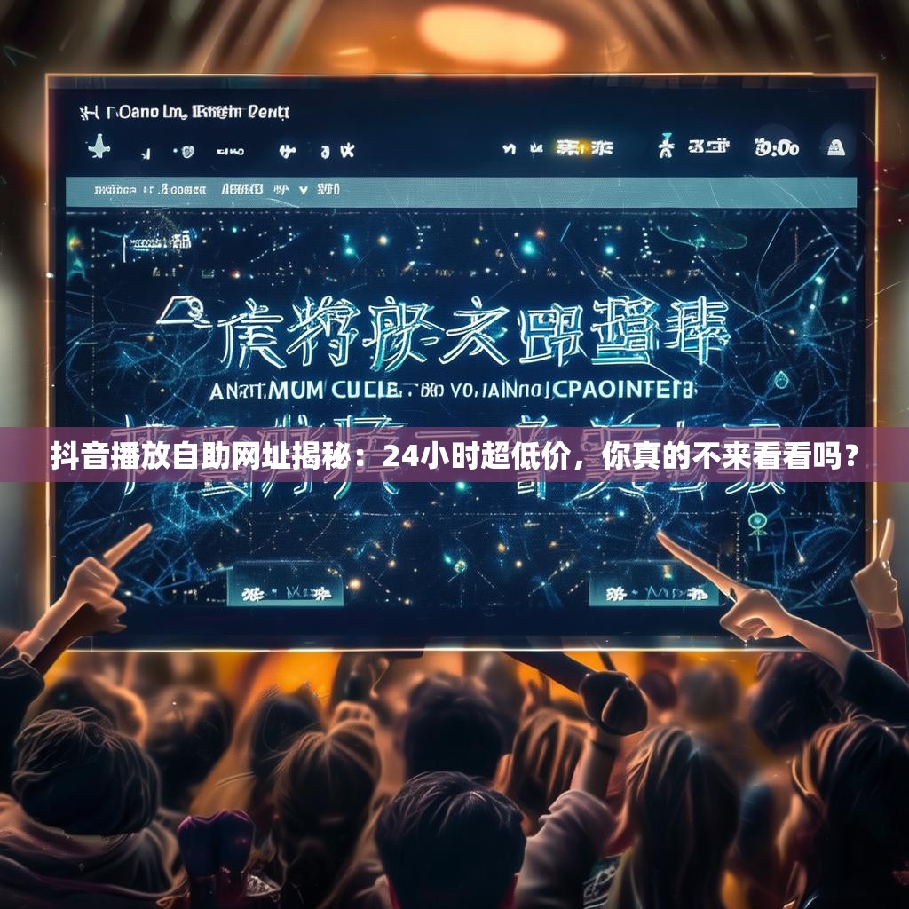 抖音播放自助网址揭秘：24小时超低价，你真的不来看看吗？