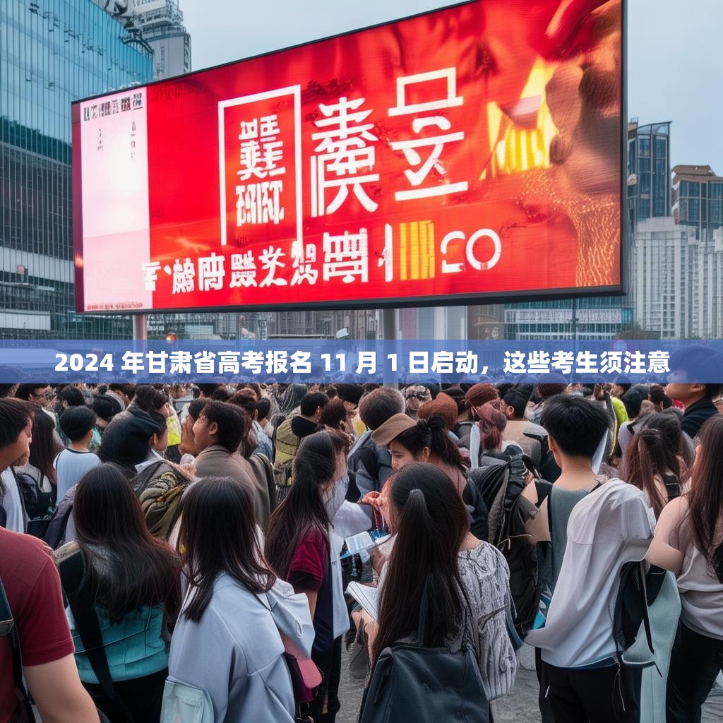2024 年甘肃省高考报名 11 月 1 日启动，这些考生须注意