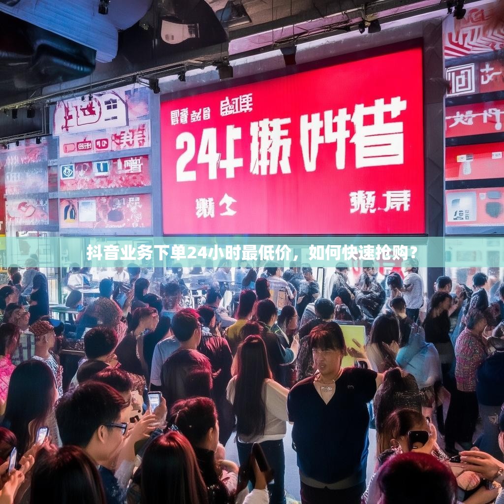抖音业务下单24小时最低价，如何快速抢购？