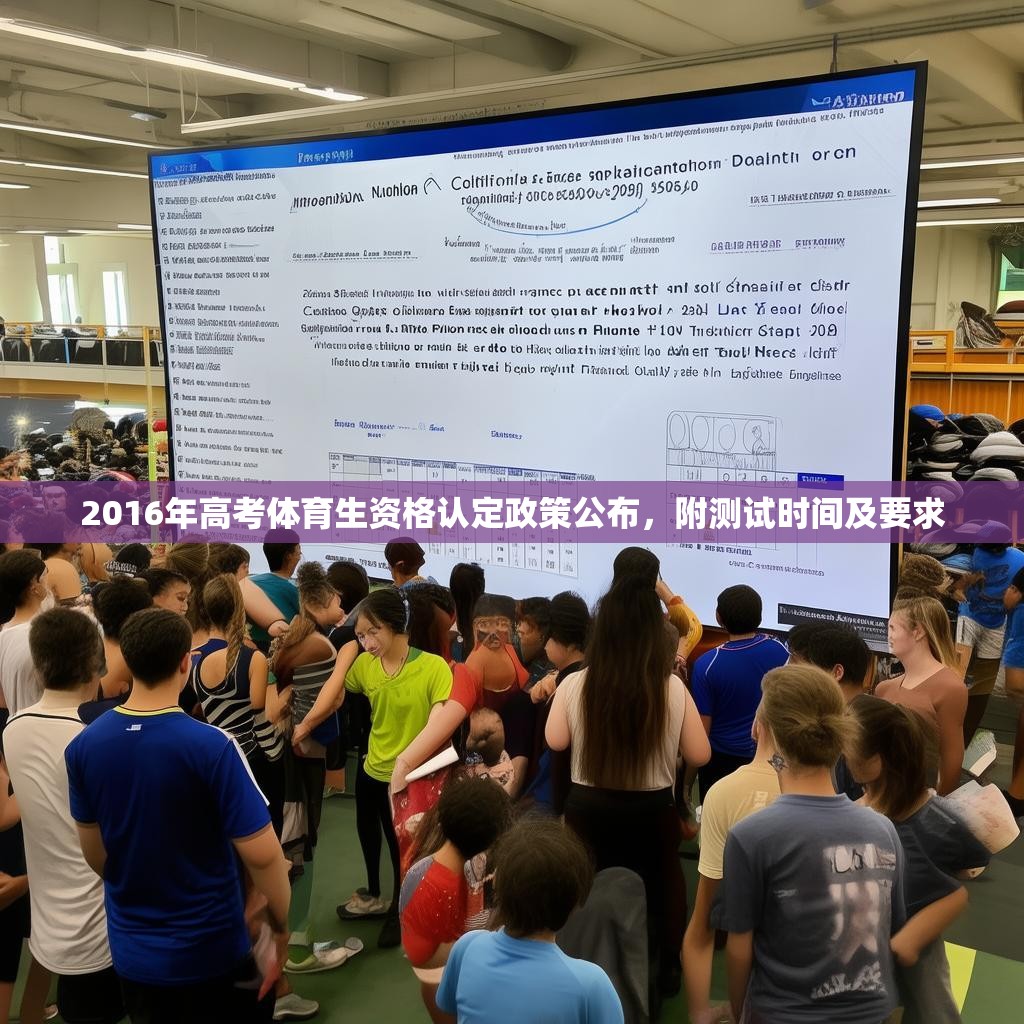 2016年高考体育生资格认定政策公布，附测试时间及要求