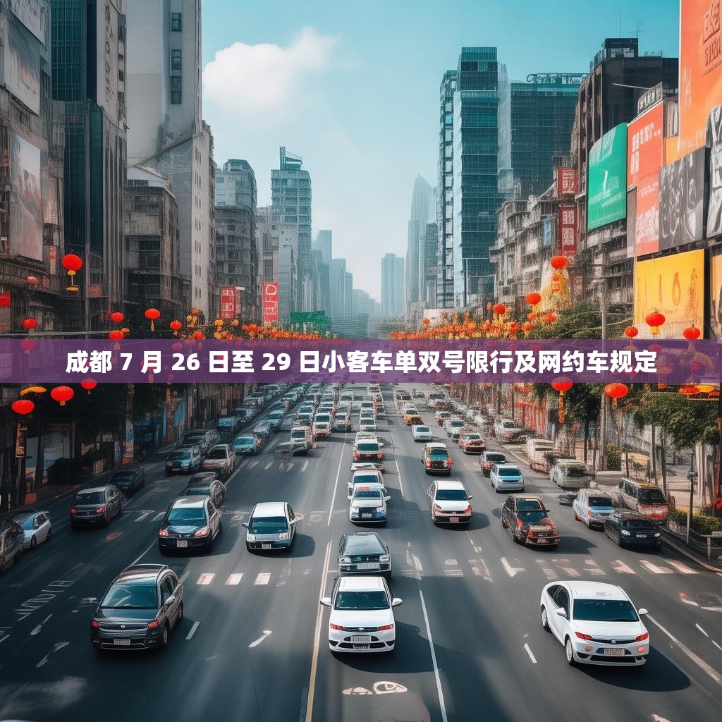 成都 7 月 26 日至 29 日小客车单双号限行及网约车规定