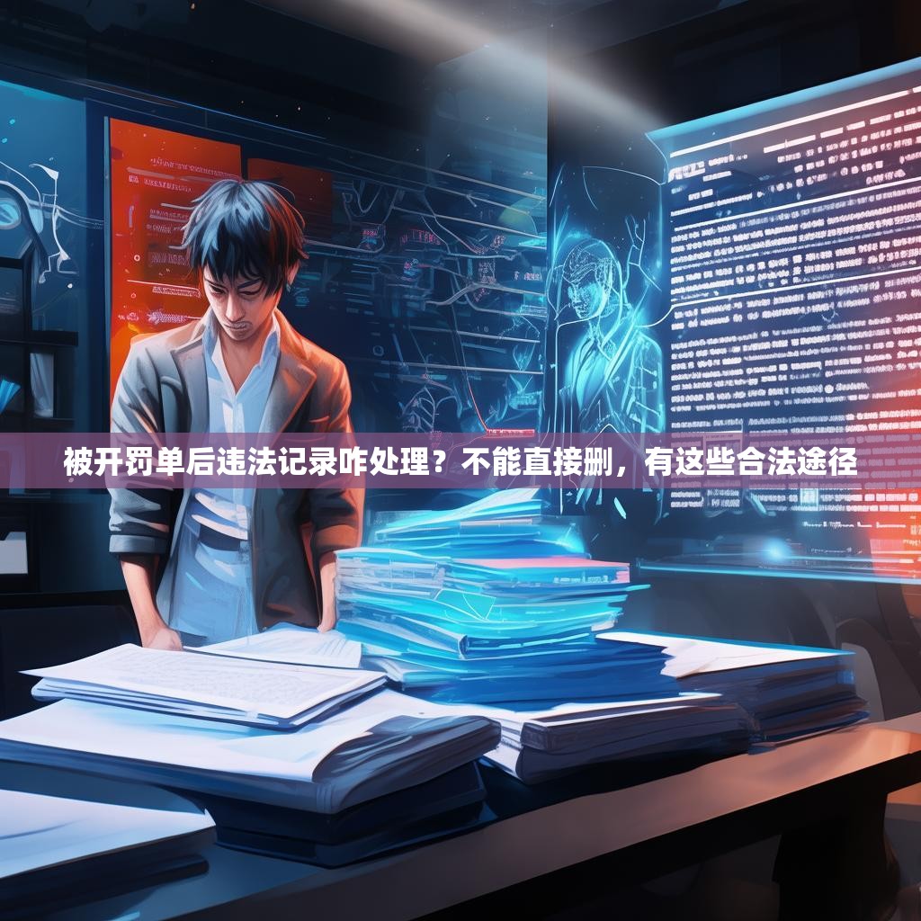 被开罚单后违法记录咋处理?不能直接删,有这些合法途径