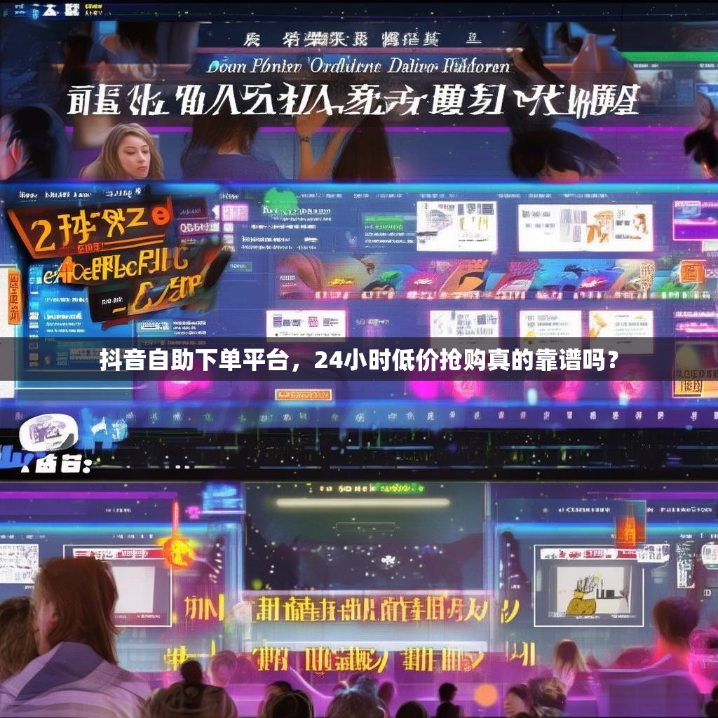 抖音自助下单平台，24小时低价抢购真的靠谱吗？