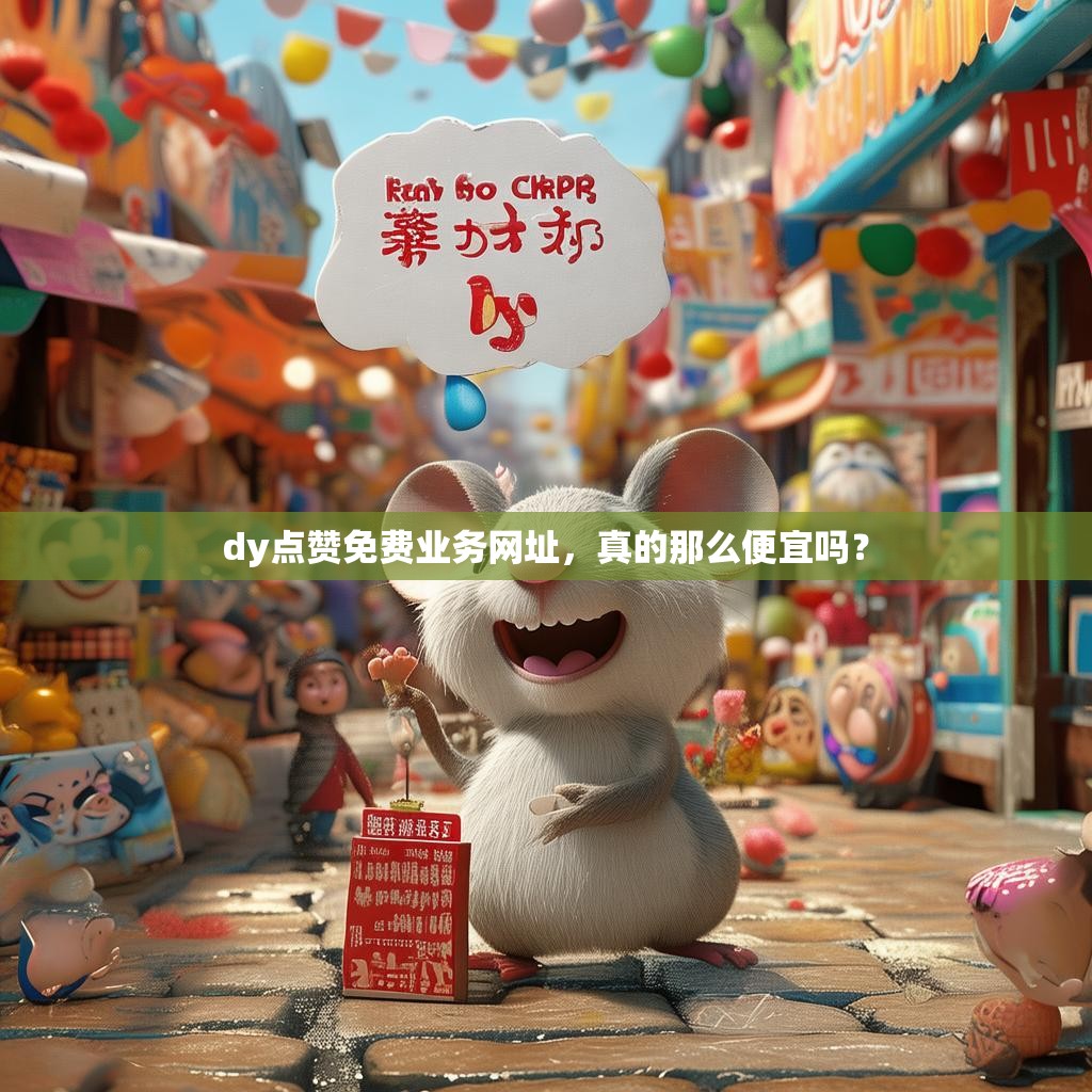 dy点赞免费业务网址，真的那么便宜吗？