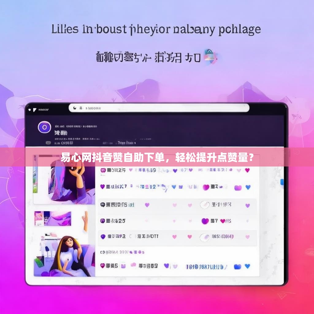 易心网抖音赞自助下单，轻松提升点赞量？