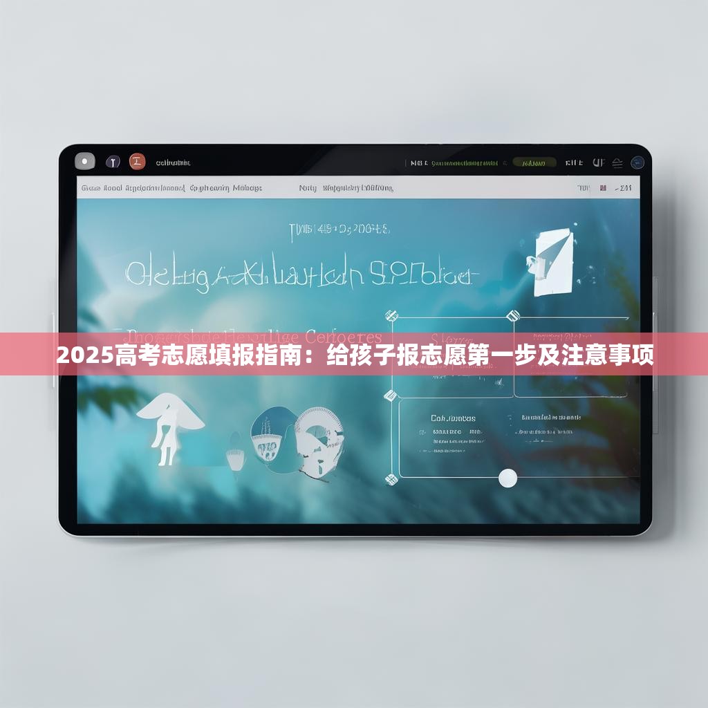 2025高考志愿填报指南：给孩子报志愿第一步及注意事项