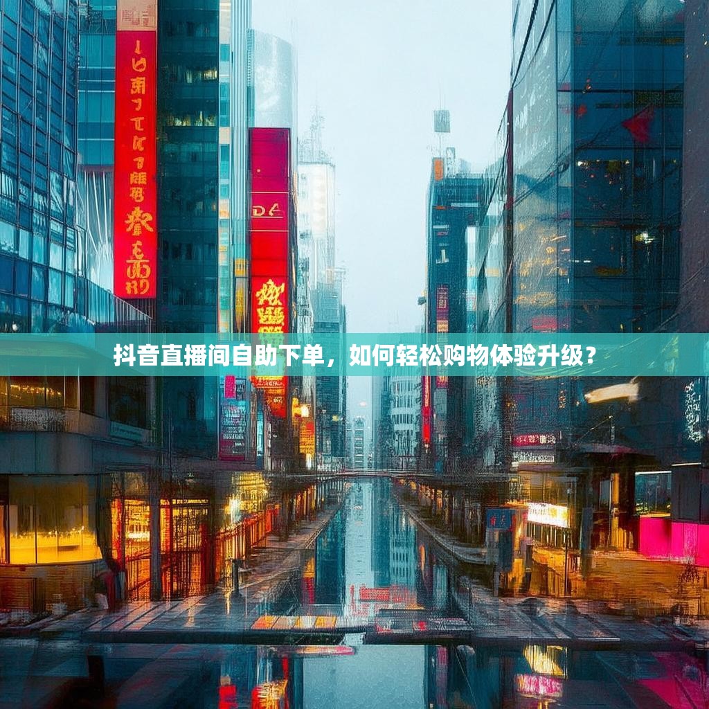 抖音直播间自助下单，如何轻松购物体验升级？