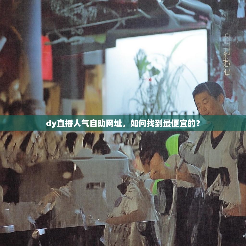 dy直播人气自助网址，如何找到最便宜的？