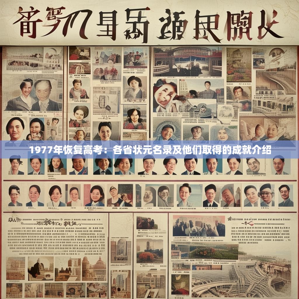 1977年恢复高考：各省状元名录及他们取得的成就介绍