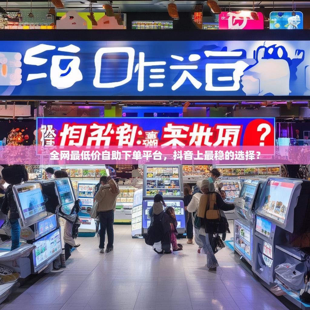 全网最低价自助下单平台，抖音上最稳的选择？