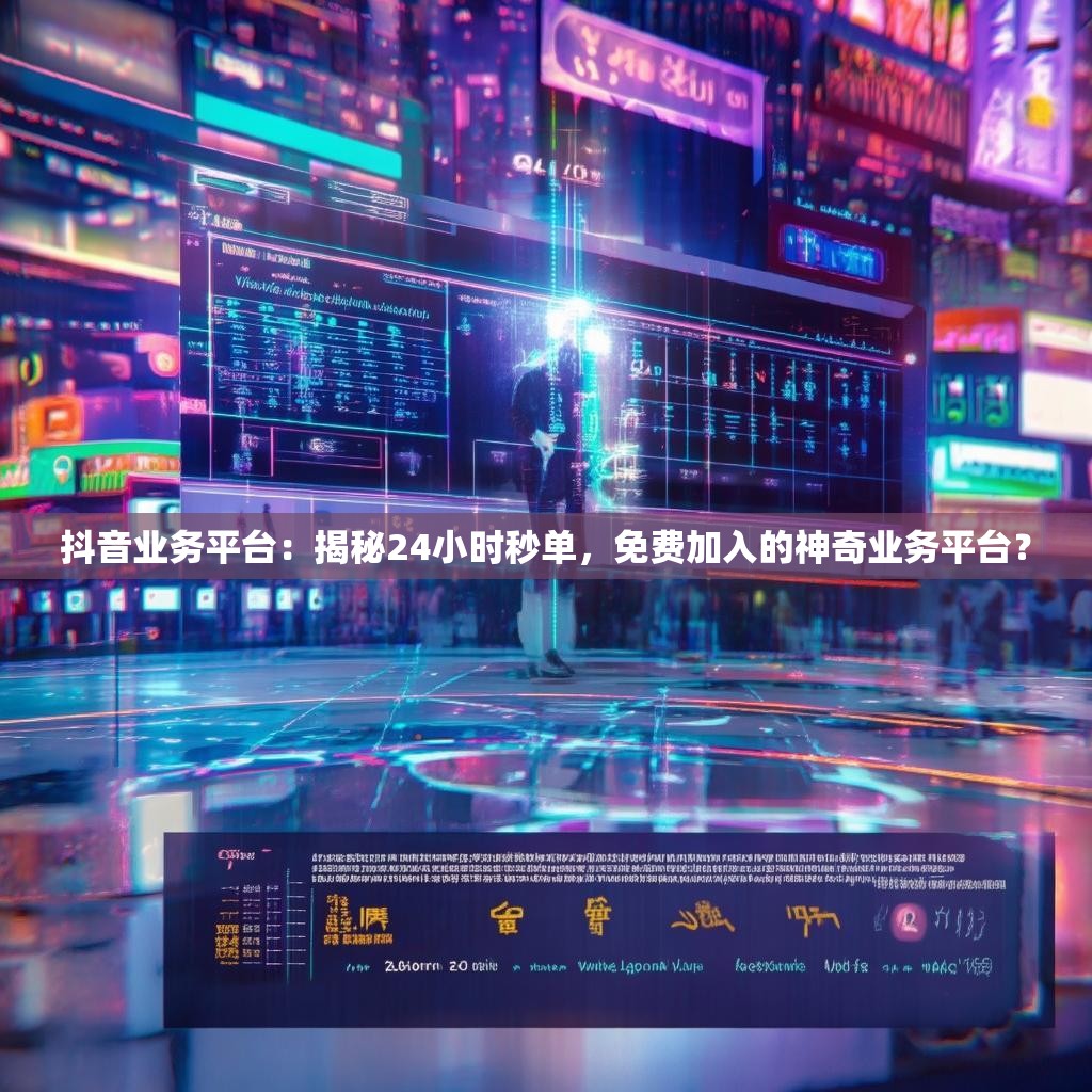 抖音业务平台：揭秘24小时秒单，免费加入的神奇业务平台？