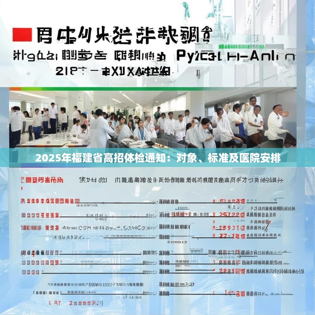 2025年福建省高招体检通知：对象、标准及医院安排