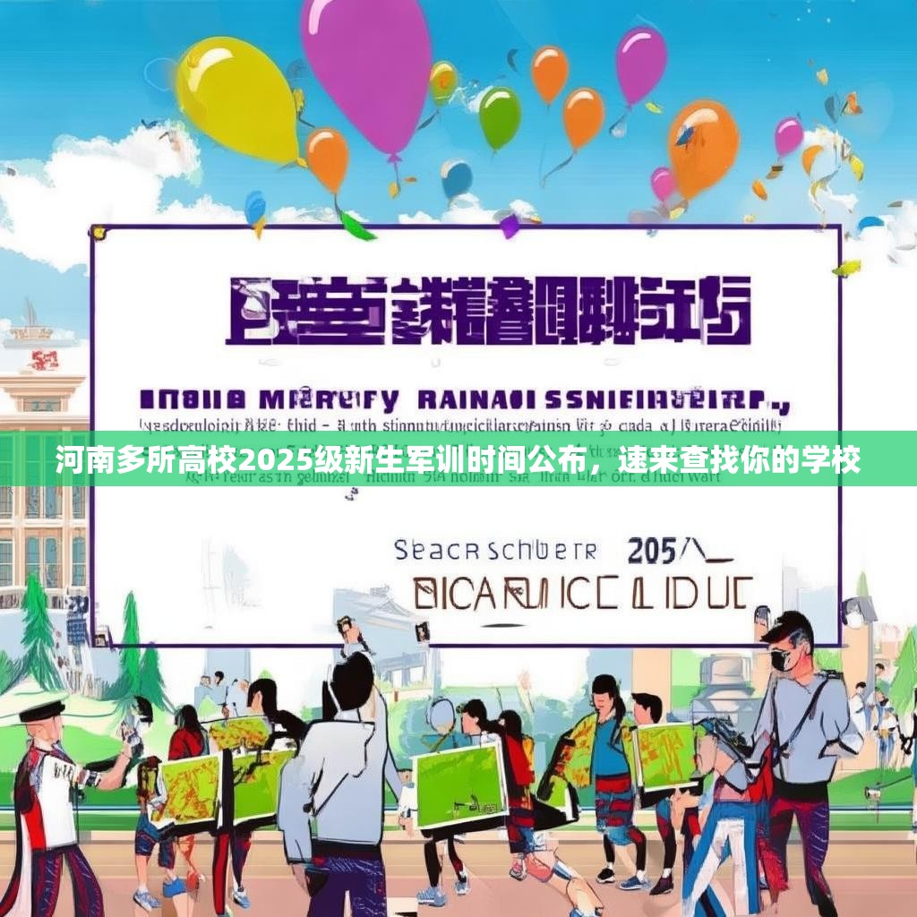 河南多所高校2025级新生军训时间公布，速来查找你的学校