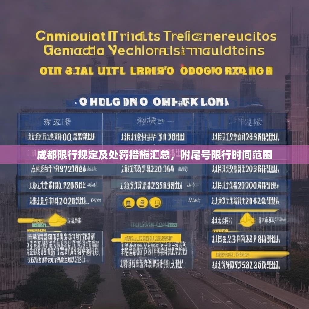 成都限行规定及处罚措施汇总，附尾号限行时间范围