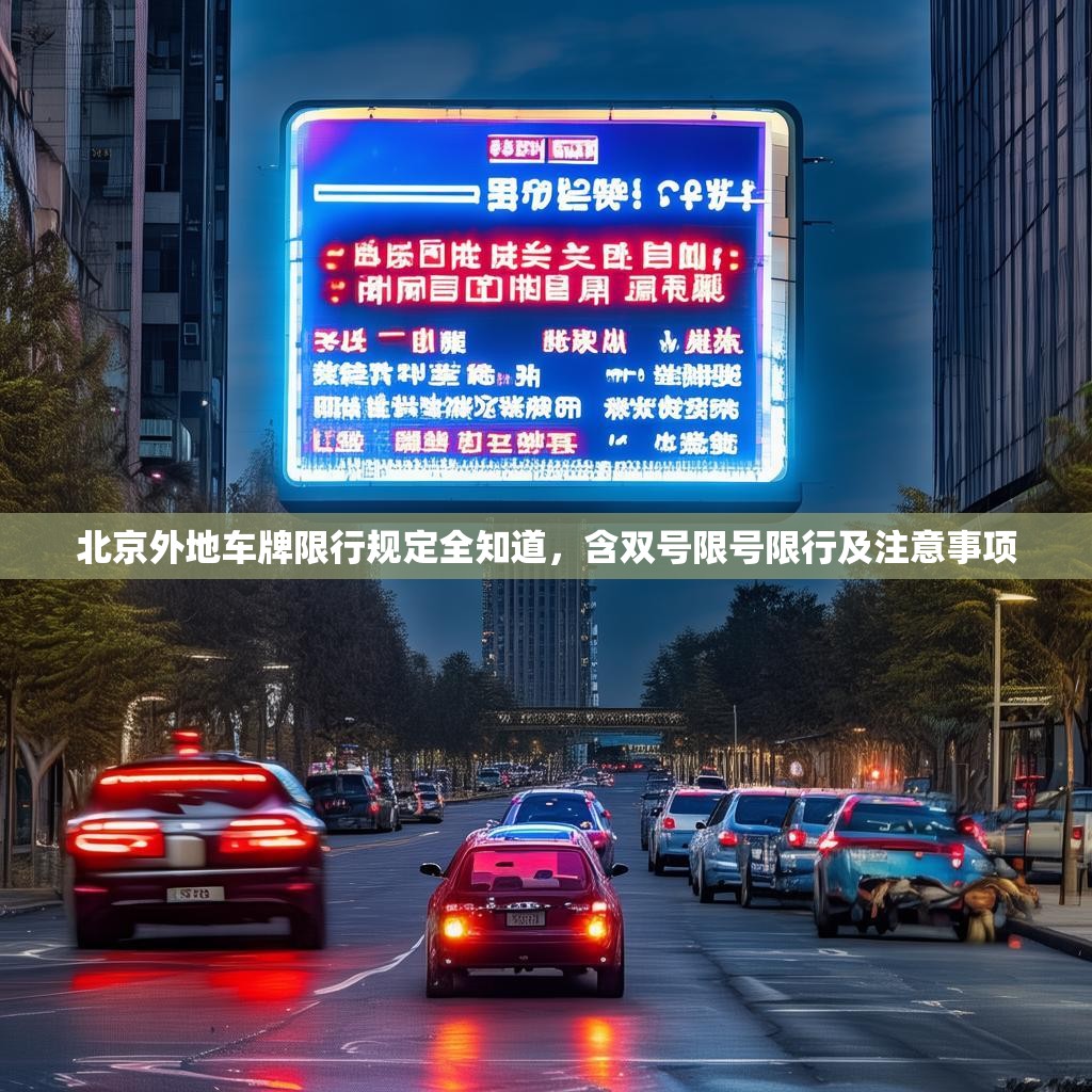 北京外地车牌限行规定全知道，含双号限号限行及注意事项