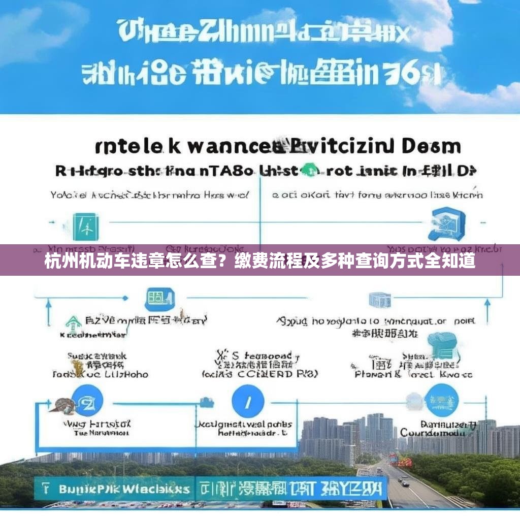 杭州机动车违章怎么查？缴费流程及多种查询方式全知道